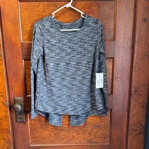 ZYIA Charcoal Long Sleeve Top